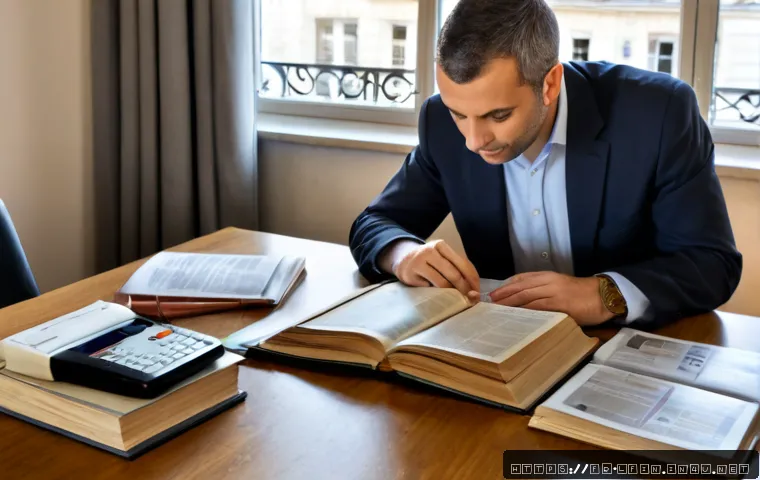 지방재정 전문가 필수 도서 추천 - Photorealistic editorial scene for essential public finance books: a French local government finance...